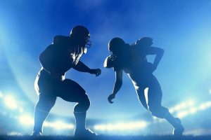 jogadores campeões do Super Bowl em campo