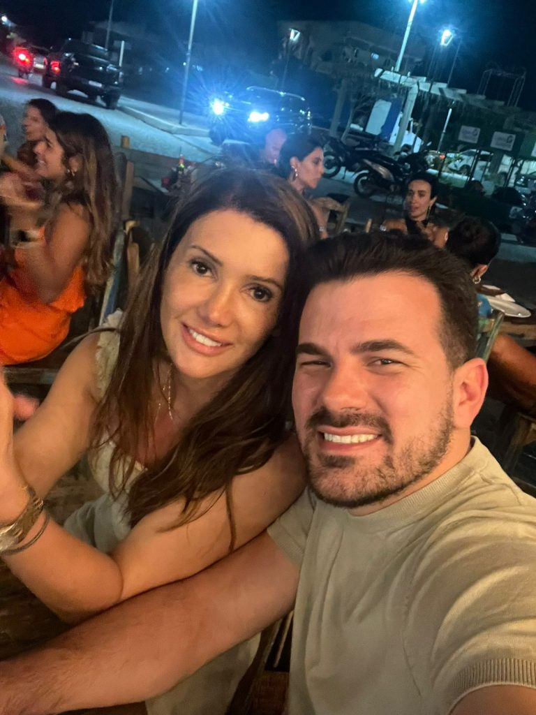 Vinicius é Heleuza comemorando final do ano no Prea-CE